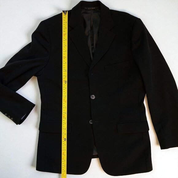 Banana Republic Men's Wool Blazer 42R | Made in Italy Black Sport Coat Jacket - Picture 4 of 9